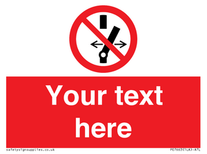 Custom prohibition Do not alter the state of the switch